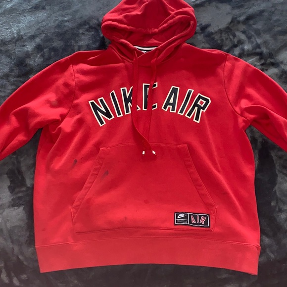 Red NIKE AIR Hoodie - Picture 1 of 4